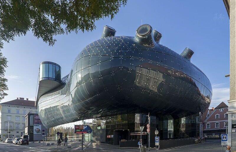 Graz, Kunsthaus, Westseite / Thomas Ledl, CC BY-SA 4.0